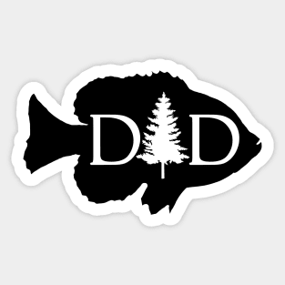 Bluegill Fish Dad with Pine Tree Sticker